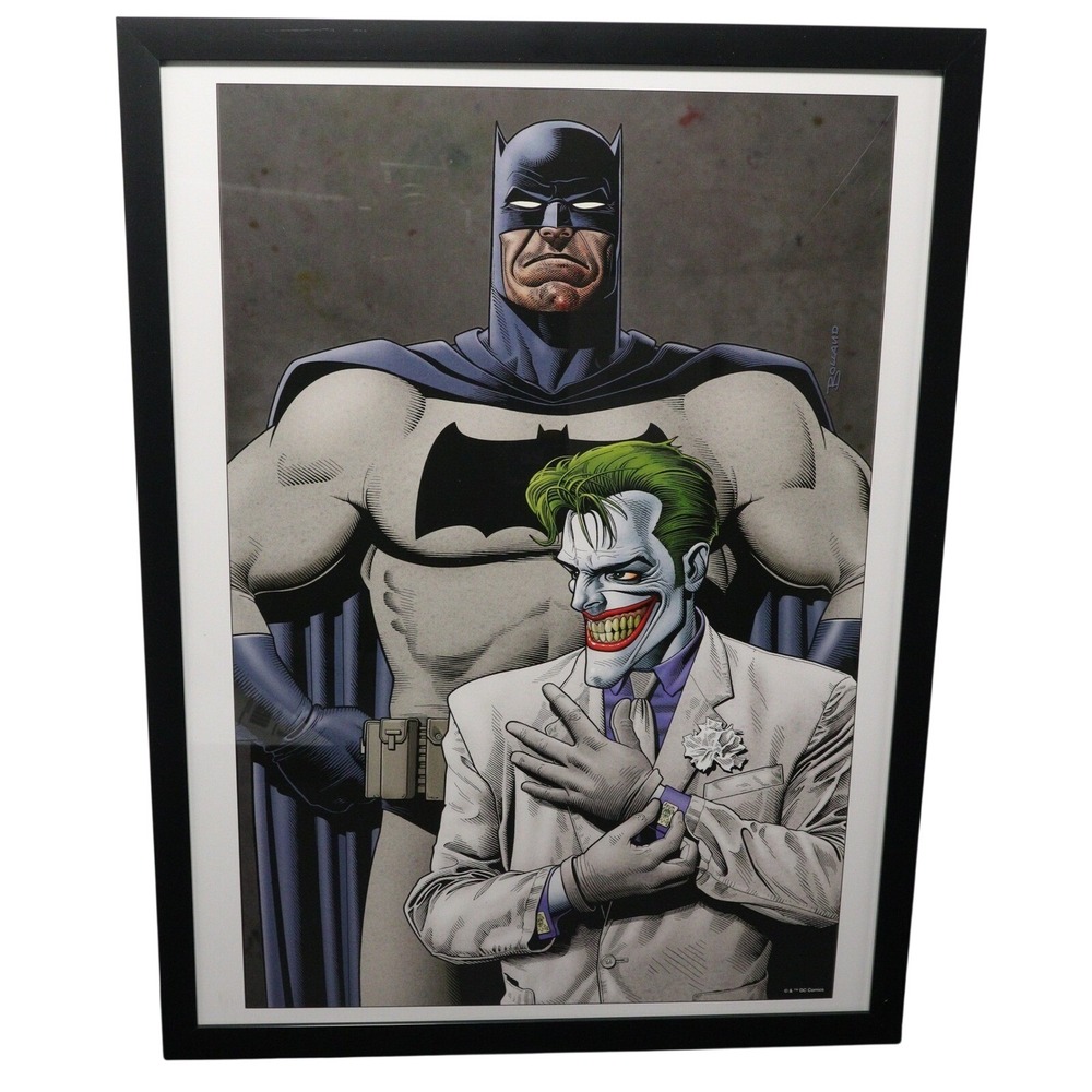 Batman & Joker Framed 12x16 Comic‎ Cover Art by Brian Bolland | DC Comics